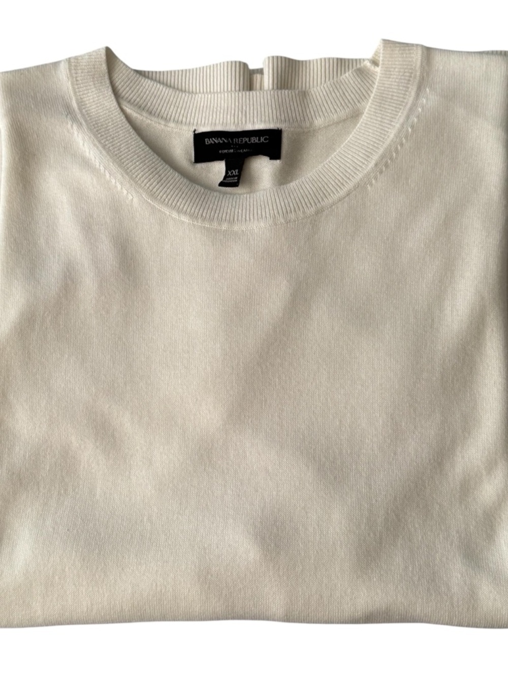 Banana Republic Cream Crew Neck Sweater